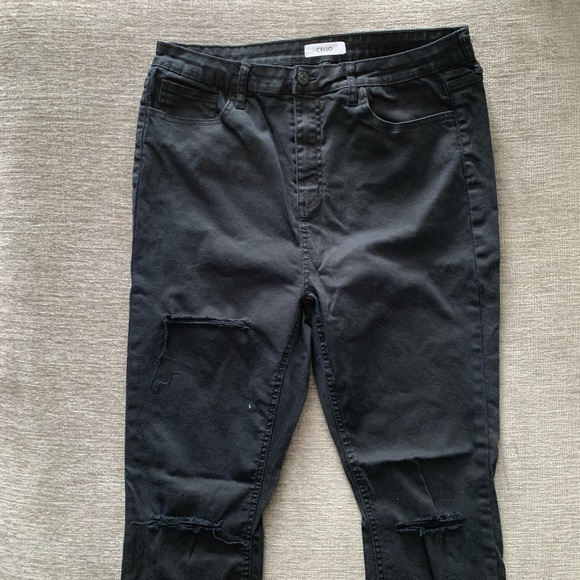 Black Ripped Pants - Picture 2 of 7